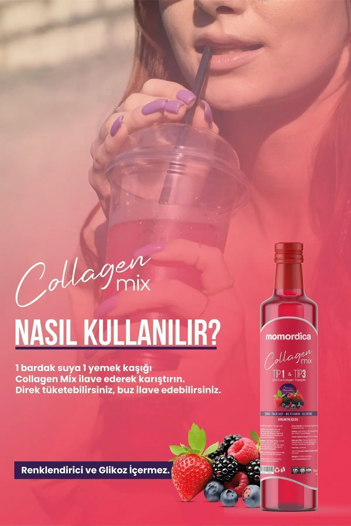 Collagen Mix - Tripeptit Kolajen (500 DALTON)- 250 ml