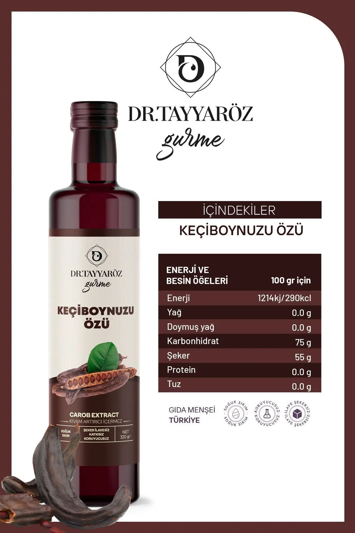 Doğal Keçi Boynuzu Pekmezi 320 Gram
