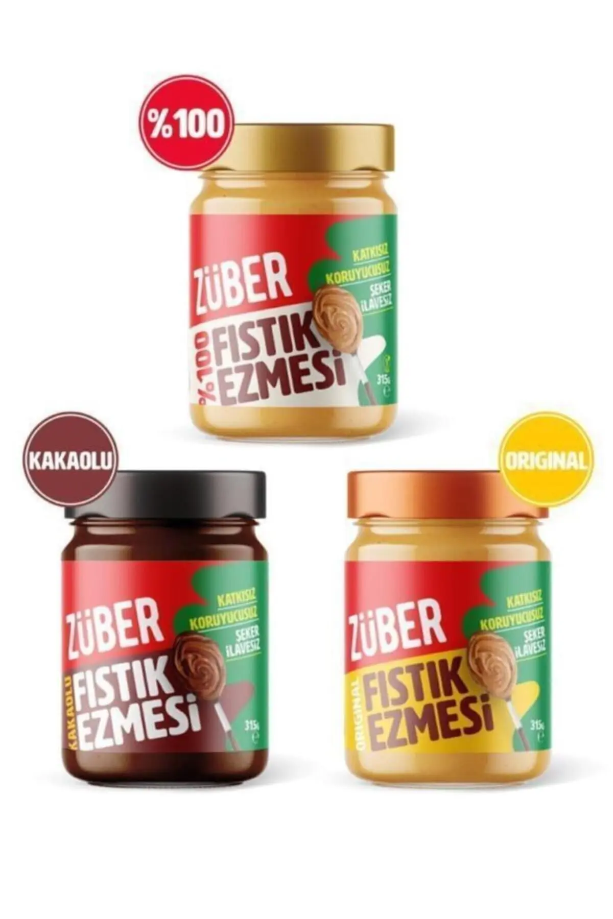Fıstık Ezmesi Deneme Paketi 3 Adet X 315 gr