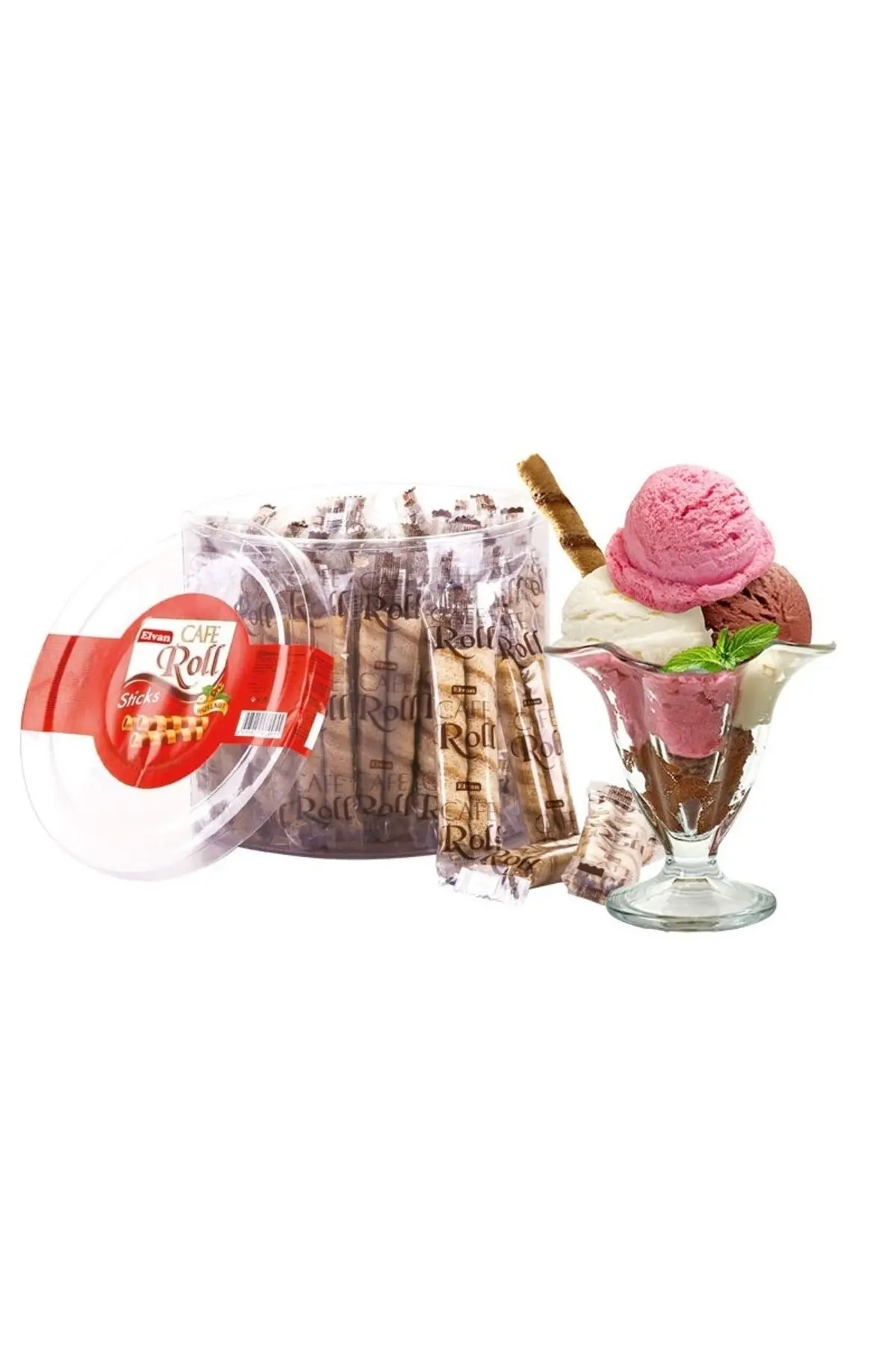 Elvan Caferoll Fındıklı 10 Gr. 48 adet (1 Silindir Kutu)