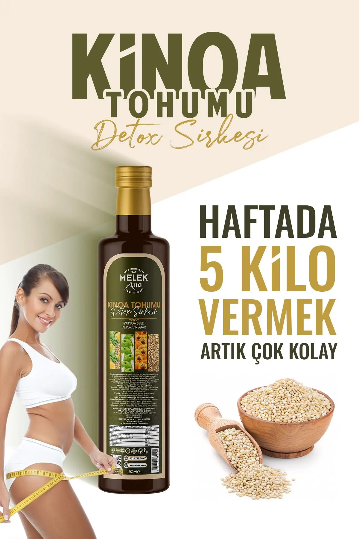 Melek Ana Zafaran Detox Sirkesi Ödem Atmaya Kilo Vermeye Yardımcı
