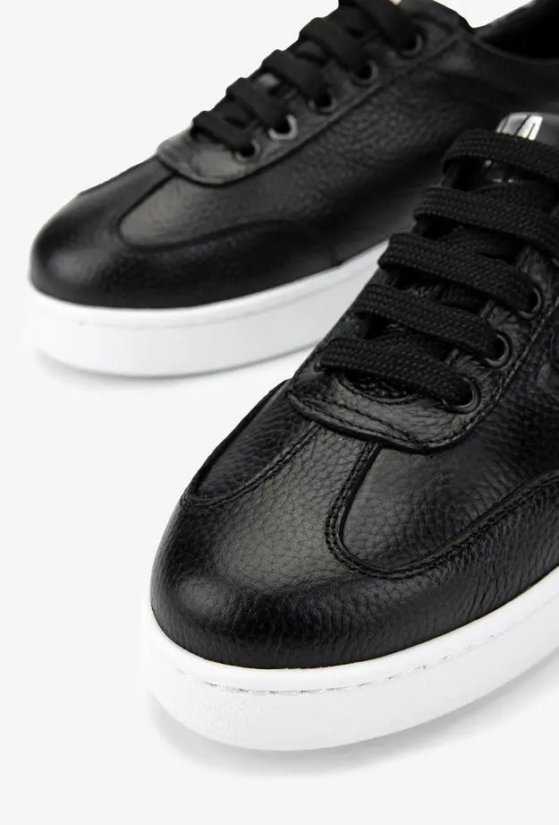 Valmenti Kadın Hakiki Deri Siyah Floter Sneakers & Spor Ayakkabı