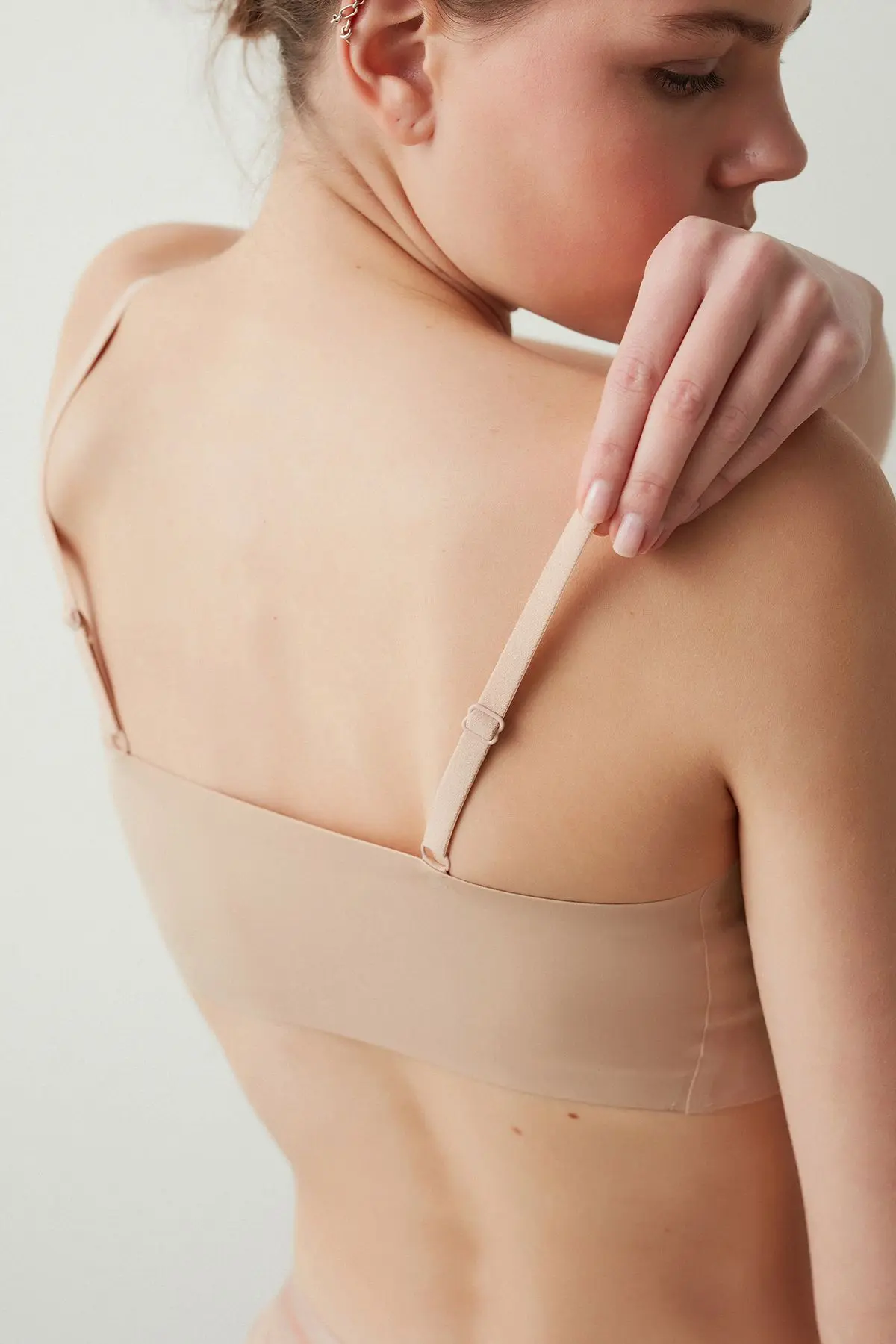 #izbırakmaz Invisible Bej Balensiz Dikişsiz Bralet