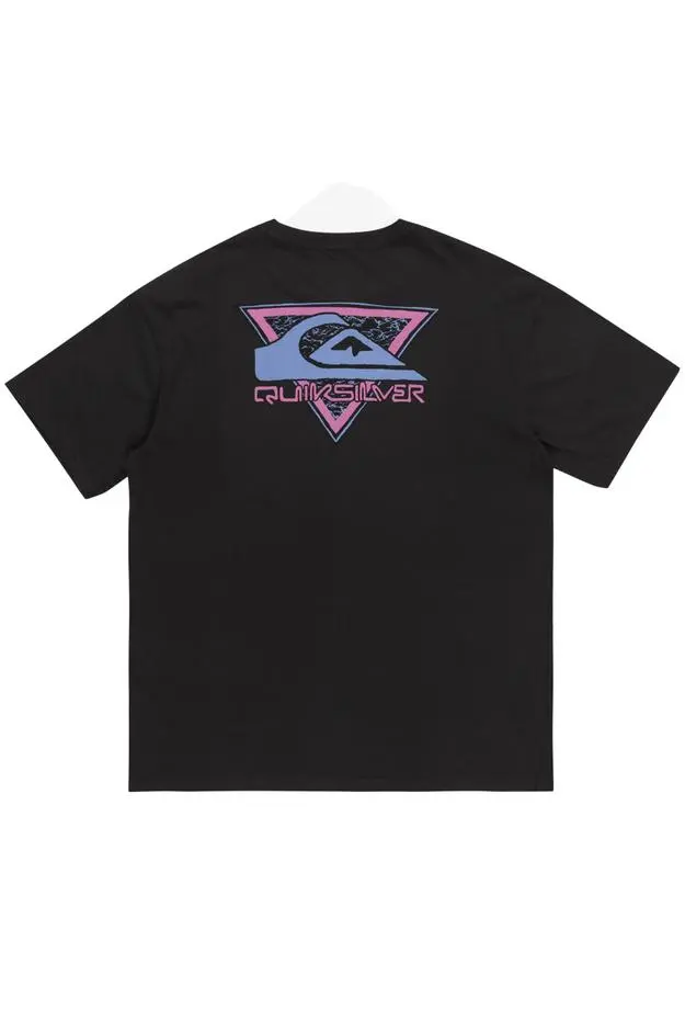 Quiksilver Take Us Back Logo Erkek Gri Tişört