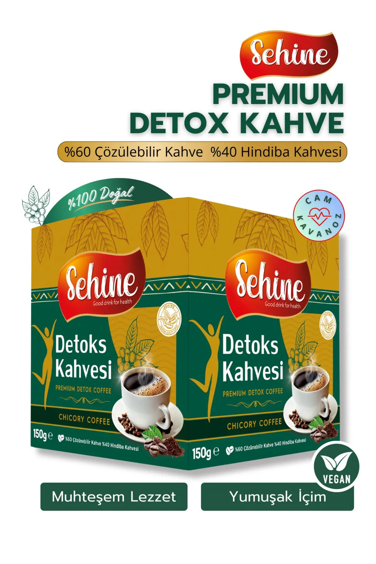 Detox Hindiba Kahvesi, Zayıflama, Kilo Vermeye Yardımcı, Diyet Form Kahve (60 KULLANIM) 150gr