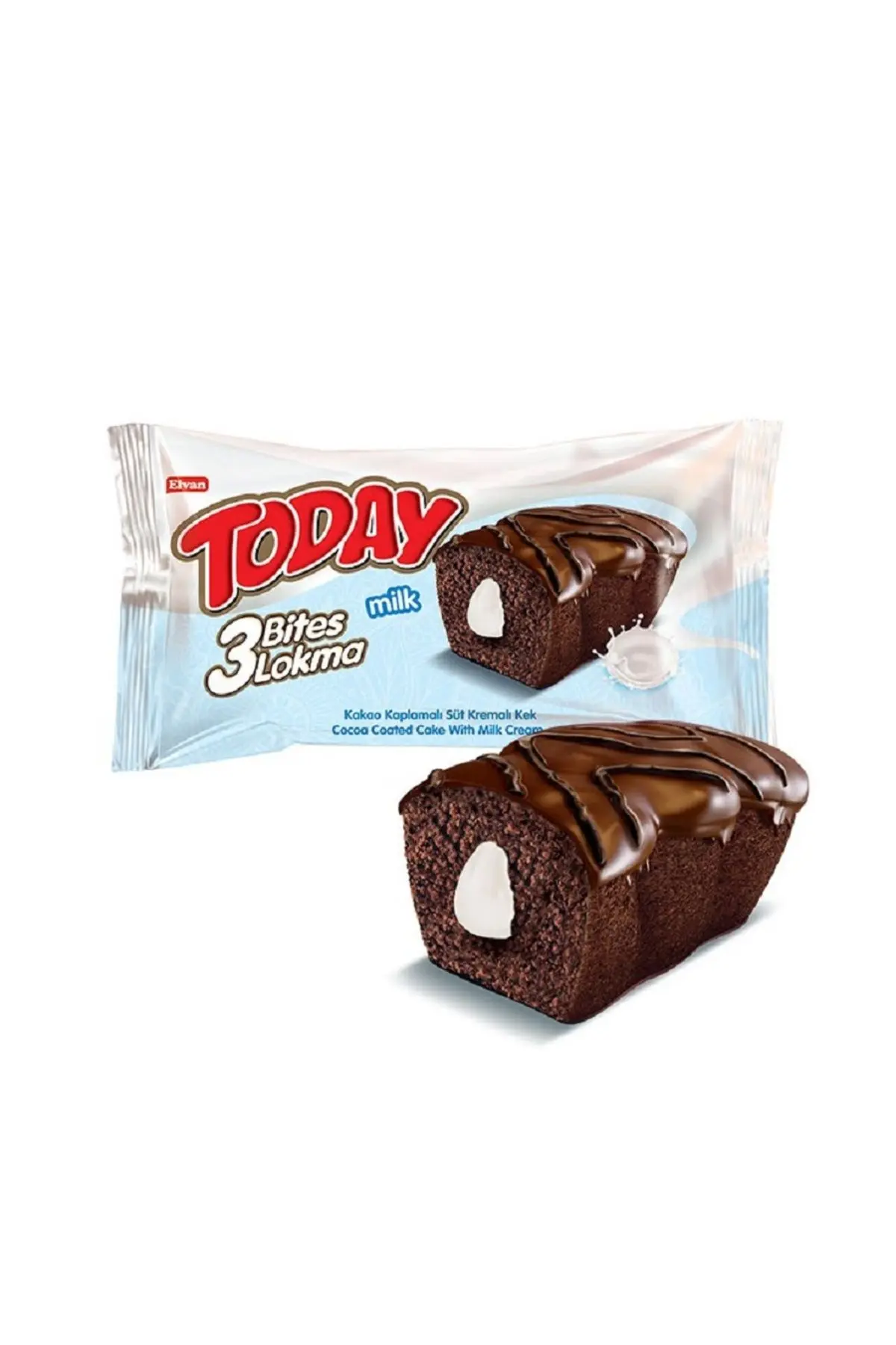 Today 3 Bites Sütlü Kek 40 Gr. 24 Adet (1 Kutu)