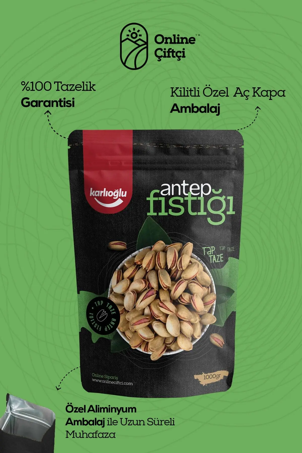 Ana Çıtlak Antep Fıstığı 1.kalite 1kg