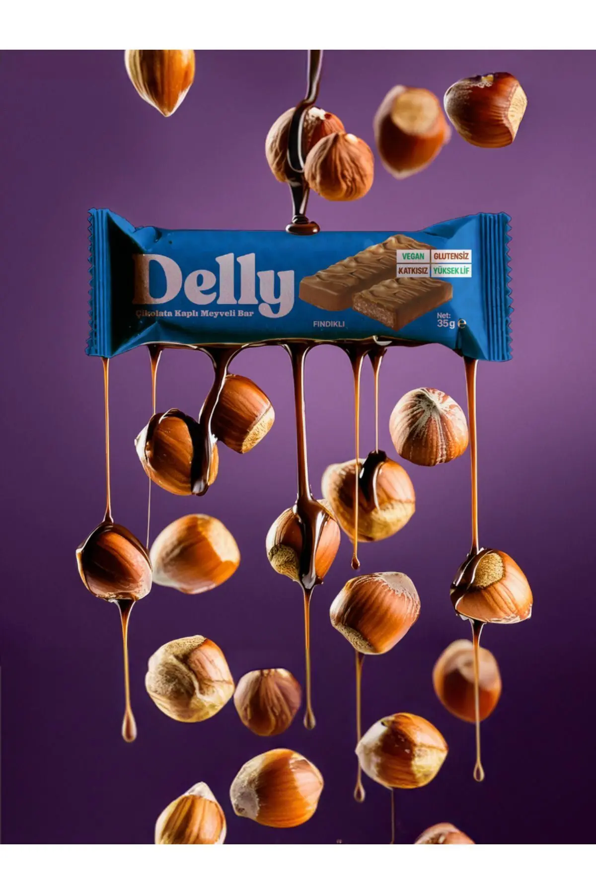 Çikolata Kaplı - Vegan Meyveli Bar - Karışık Kutu 35g X 12 Adet