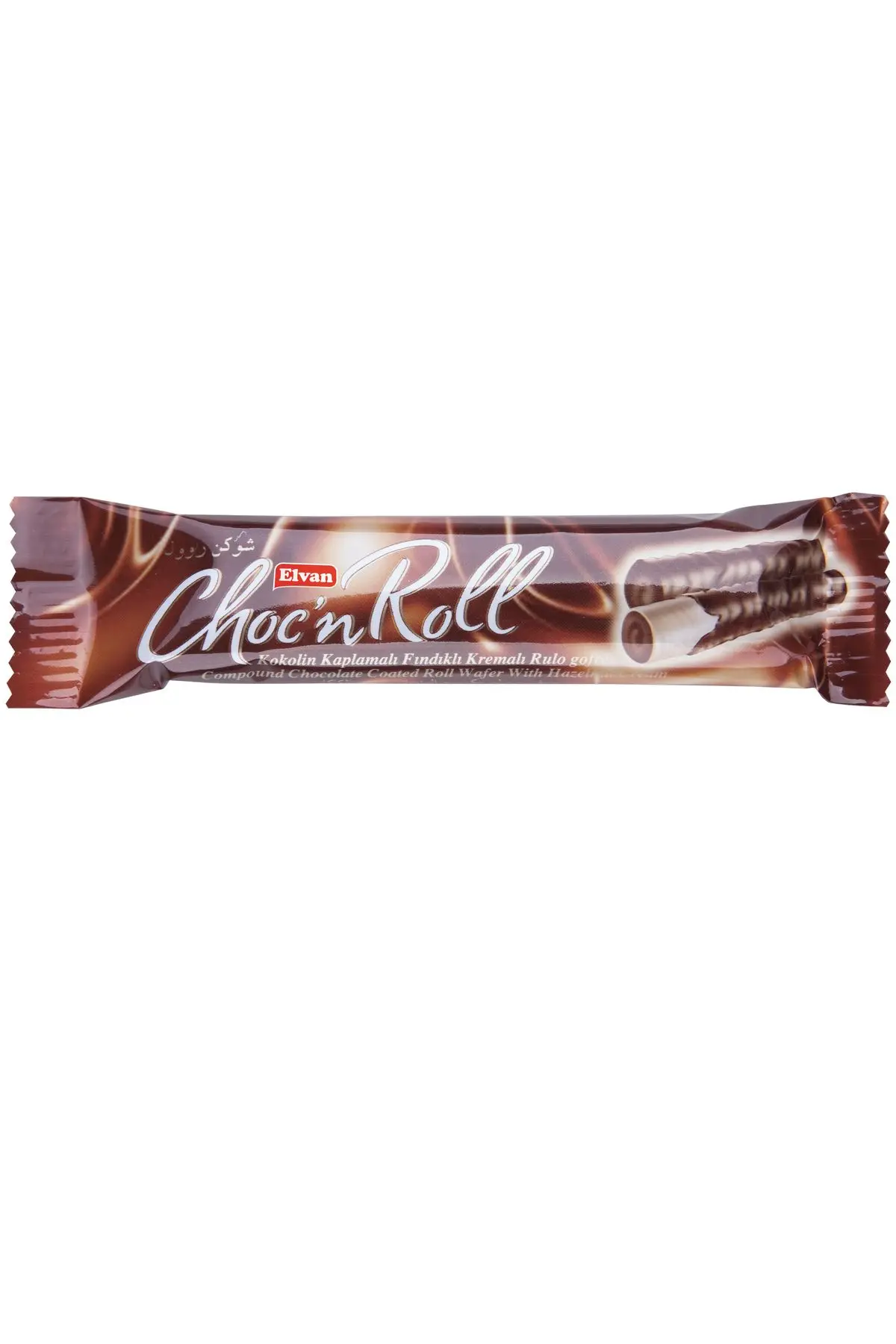 Choc N Roll Kakao Kaplamalı Fındık Kremalı Roll Gofret 16 Gr. 24 Adet (1 KUTU)