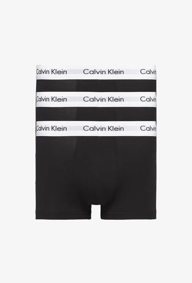 Calvin Klein 3'lü Low Rise Trunks Erkek Siyah Boxer