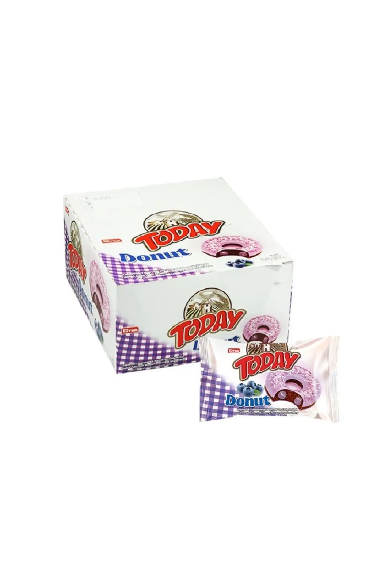 Today Donut Kek Yabanmersinli 40Gr. 24 Adet (1 Kutu)