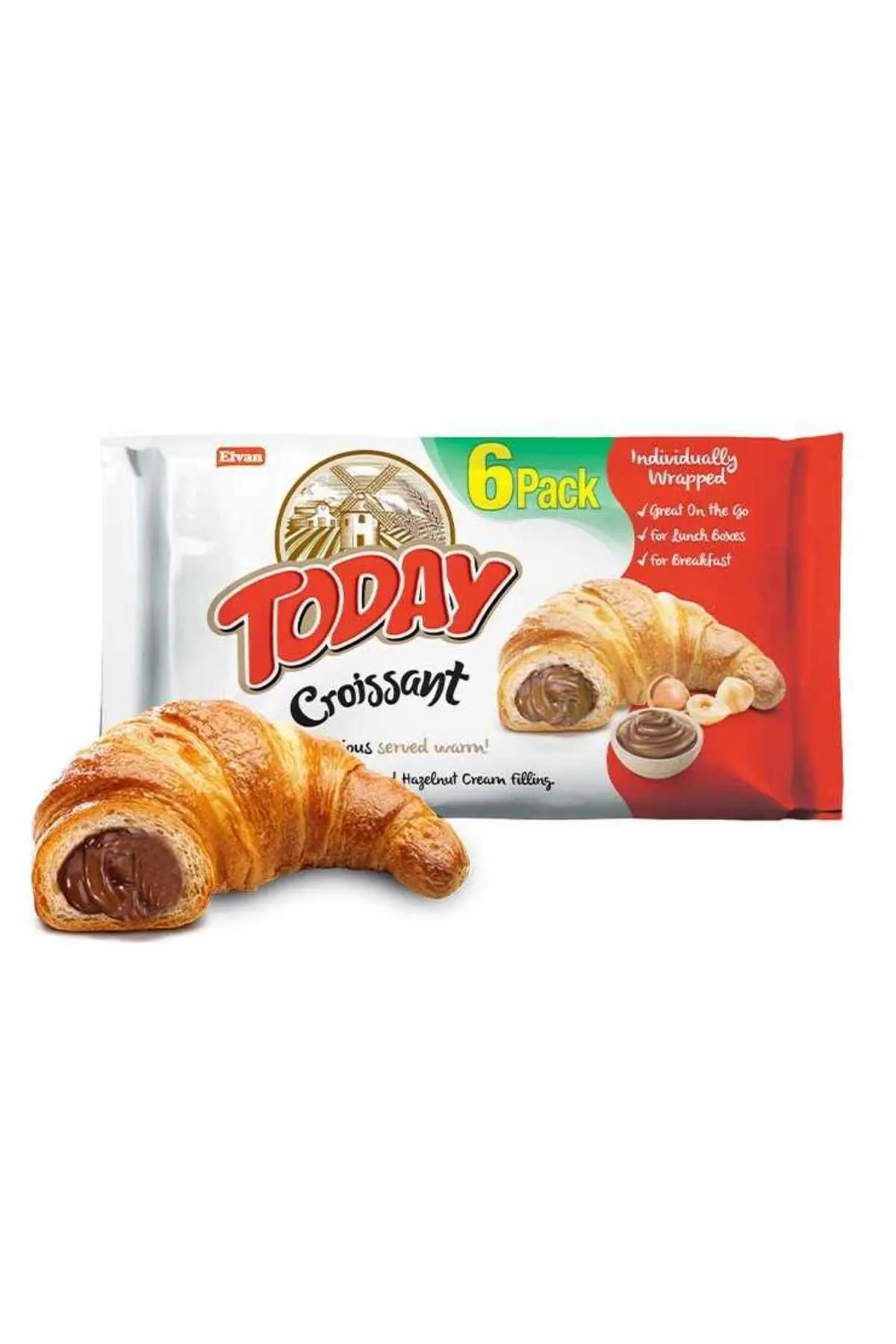 Today Kruvasan Çikolatalı 40 Gr. 6 Adet (1 KUTU)