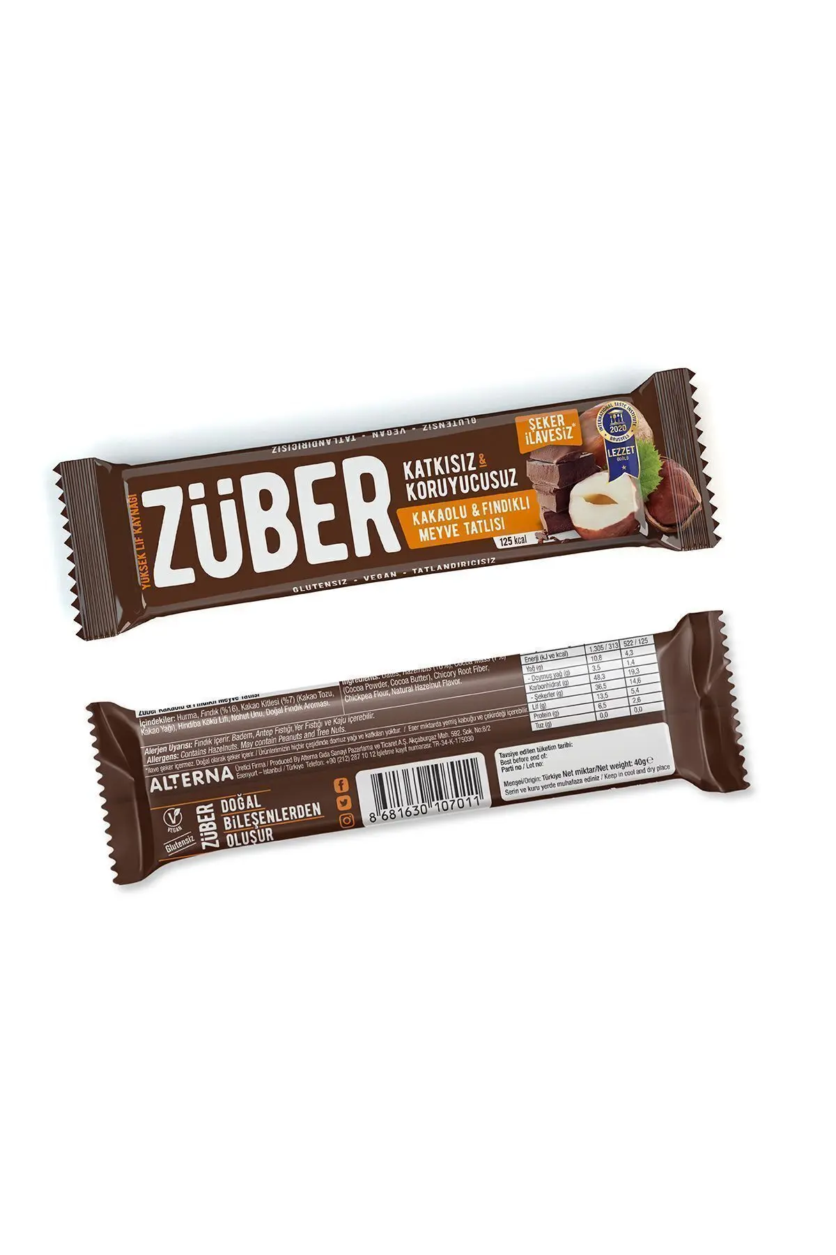 Meyve Bar Fındık Ve Kakaolu 40g X 12 Adet