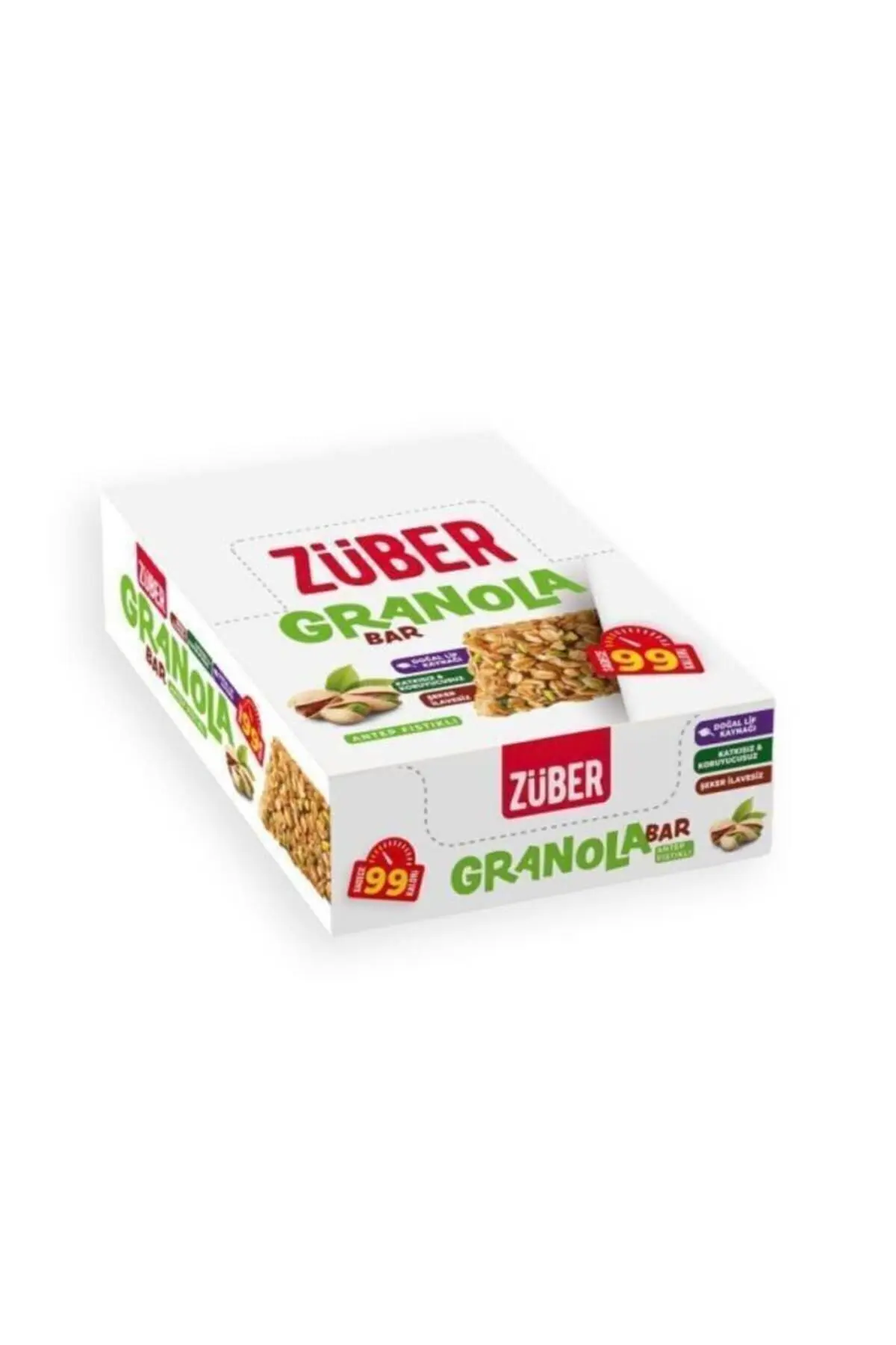 Antep Fıstıklı Granola Bar, 25 G X 15