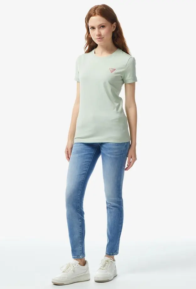 Guess Kadın Yeşil T-Shirt