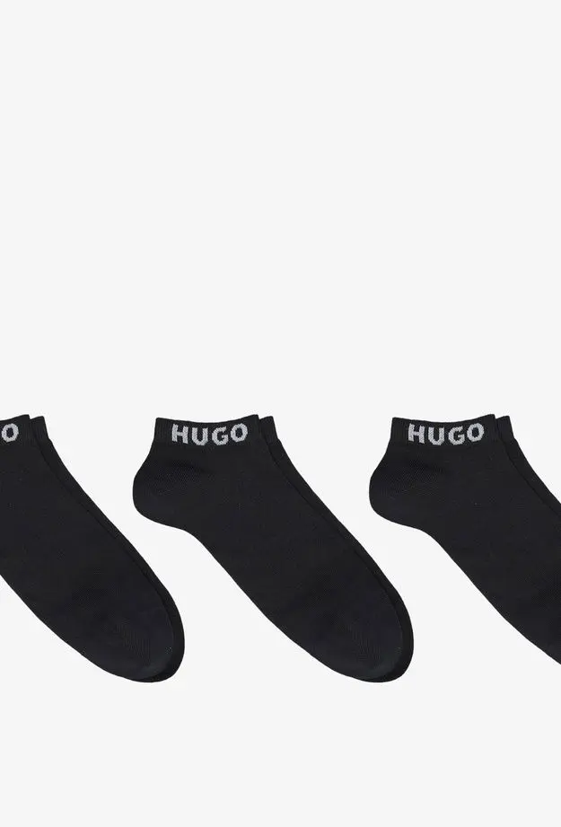 HUGO Hugo 3'lü Erkek Siyah Çorap