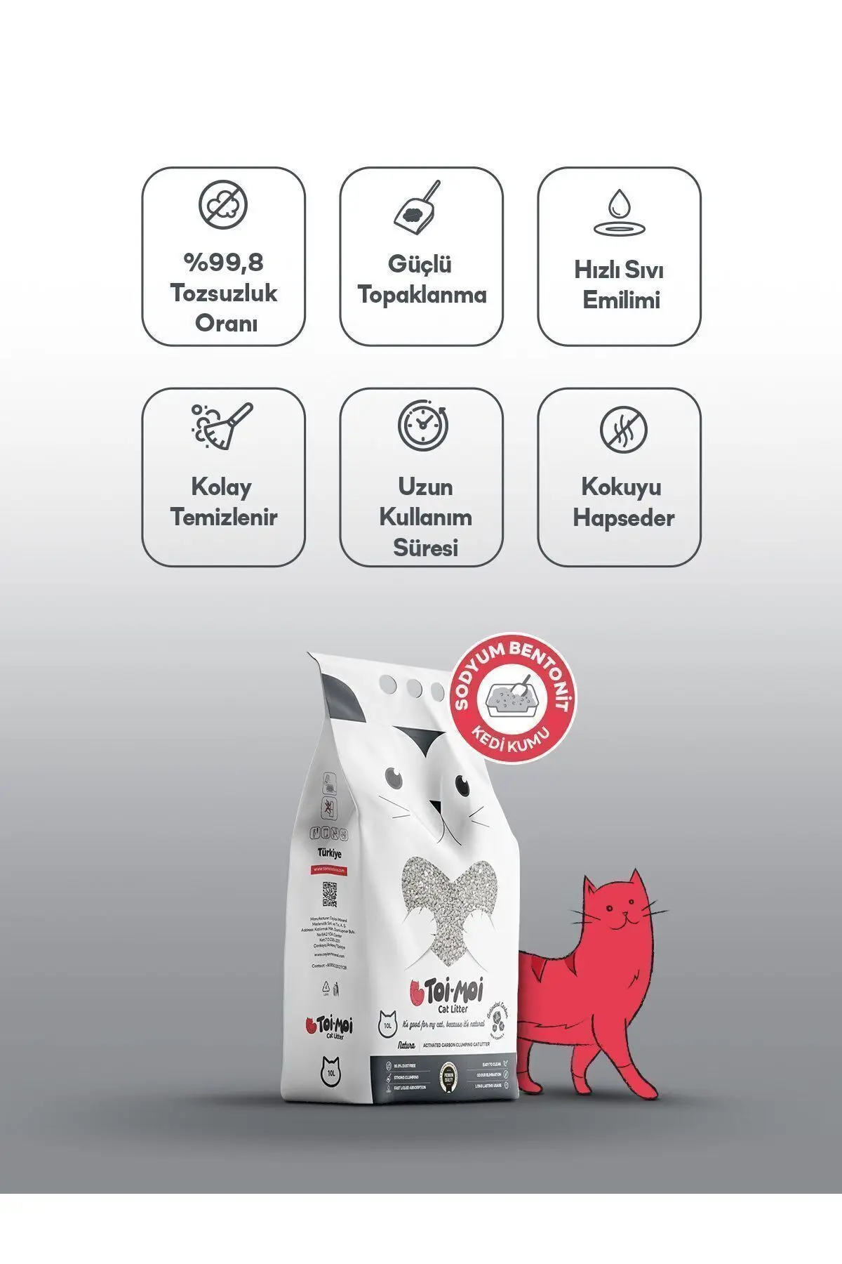 20 Kg Aktif Karbonlu Kedi Kumu (2X10KG)