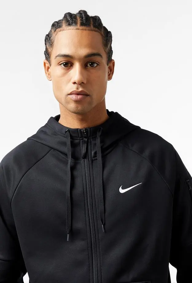 Nike Therma-Fit Full-Zip Erkek Siyah Hoodie