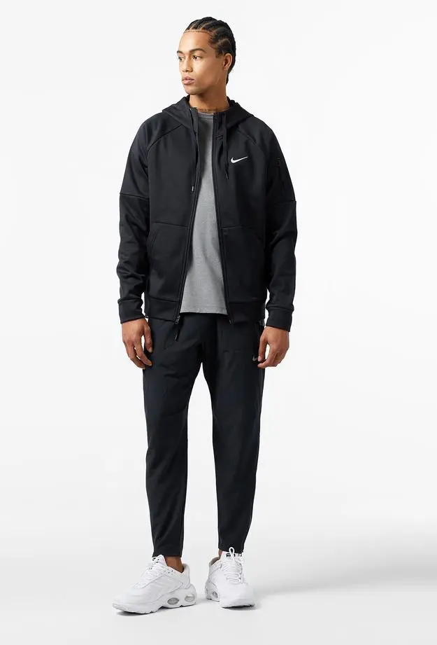 Nike Therma-Fit Full-Zip Erkek Siyah Hoodie