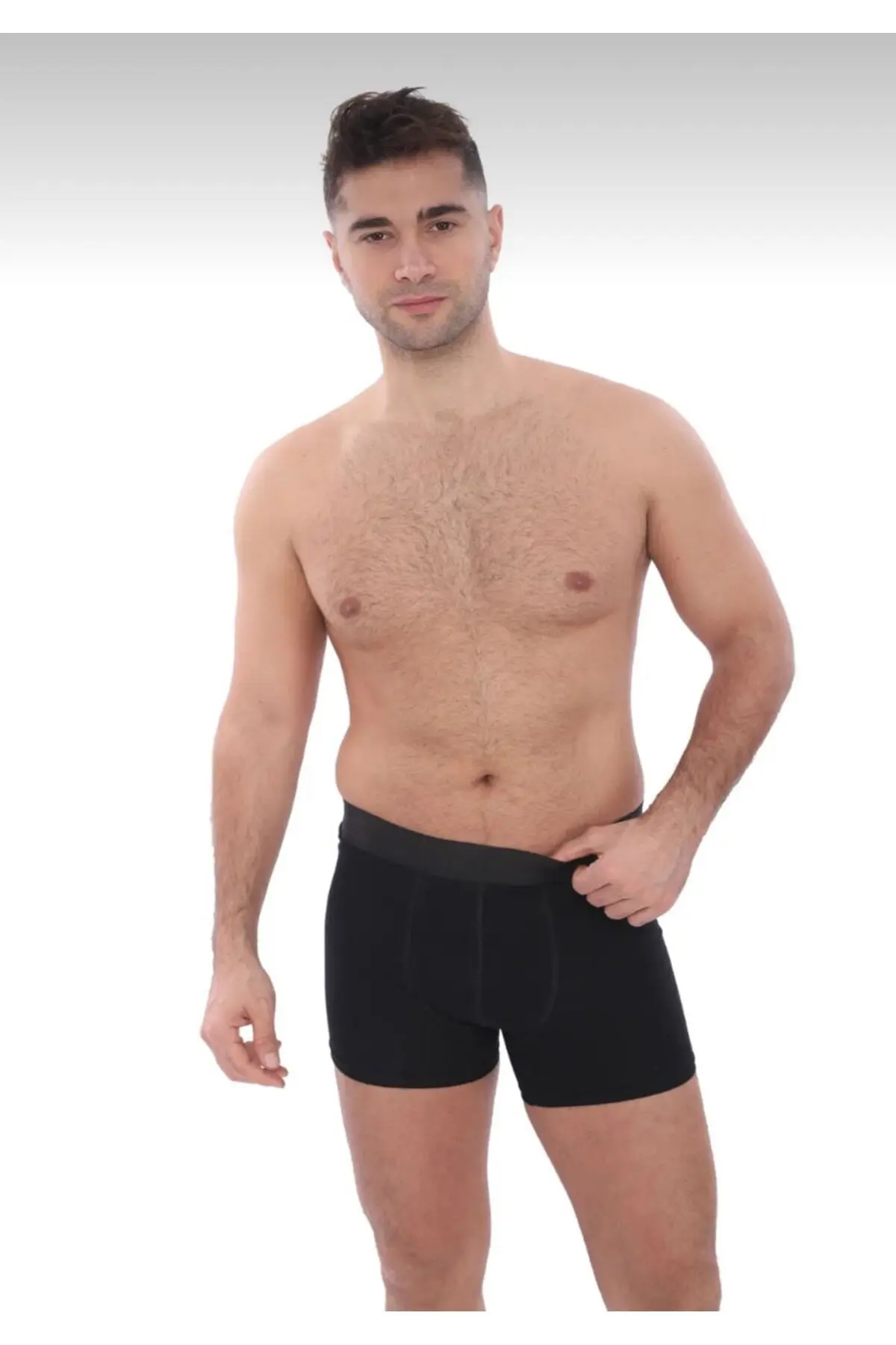 Erkek Boxer Likralı Pamuklu 5'li  Lüks Paket