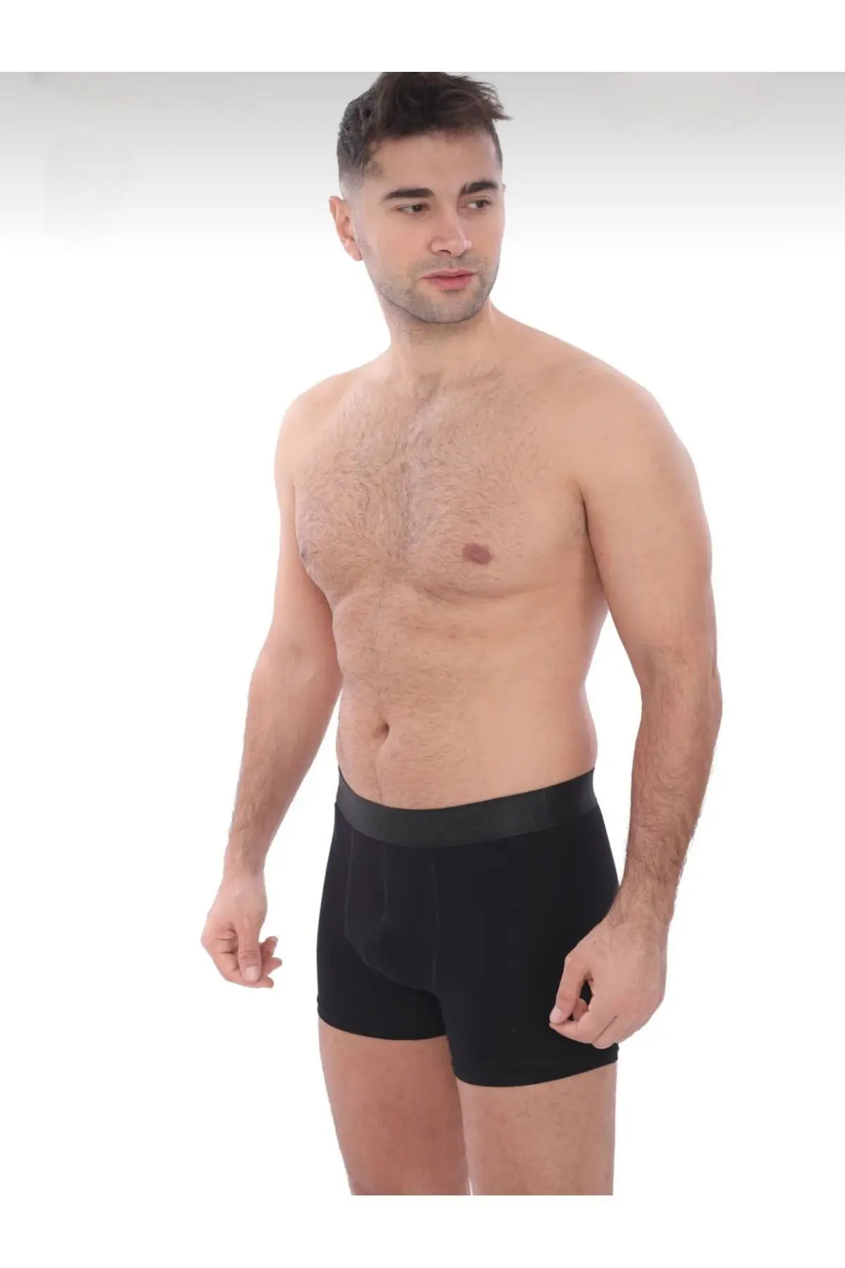 Erkek Boxer Likralı Pamuklu 5'li  Lüks Paket