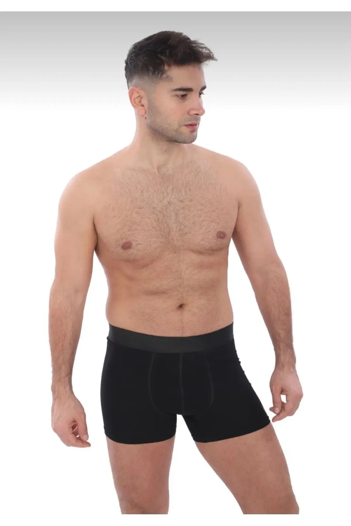 Erkek Boxer Likralı Pamuklu 5'li  Lüks Paket