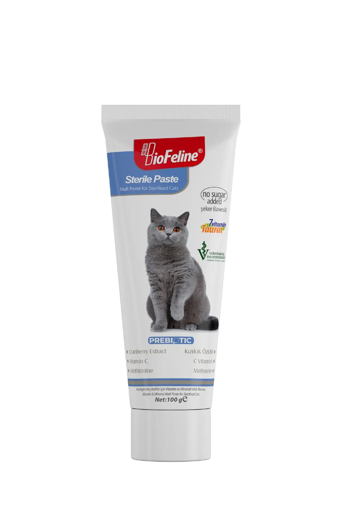 Kısır Kediler İçin Multivitaminli Malt Macun 100g | Sterile Paste