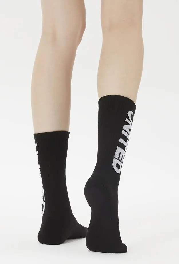 United Unisex Siyah Çorap