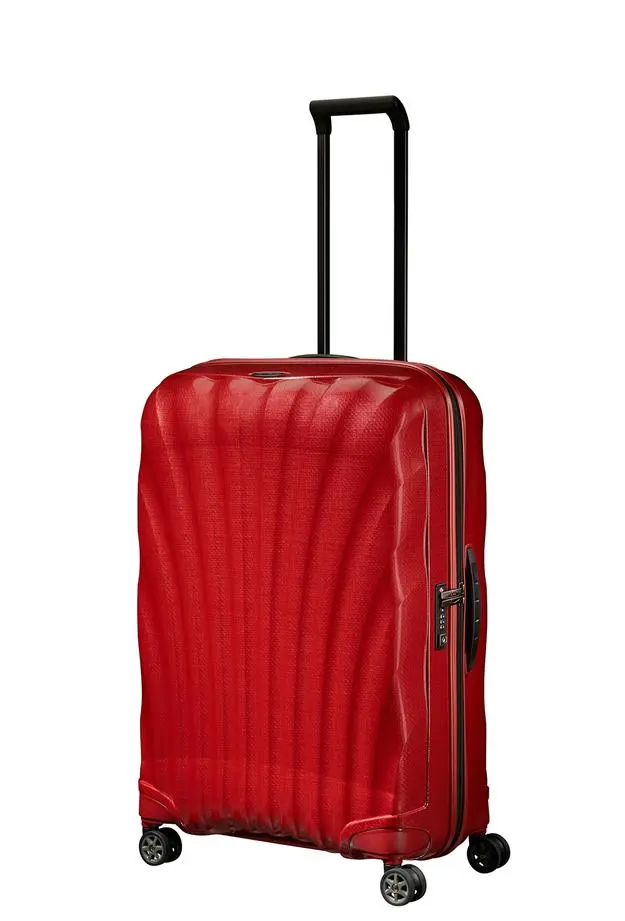 Samsonite C-Lite - Spinner Kırmızı 4 Tekerlekli Büyük Boy Valiz 75cm