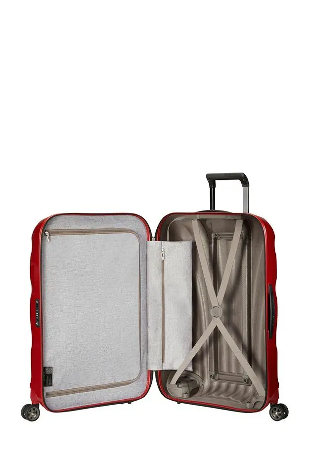 Samsonite C-Lite - Spinner Kırmızı 4 Tekerlekli Büyük Boy Valiz 75cm