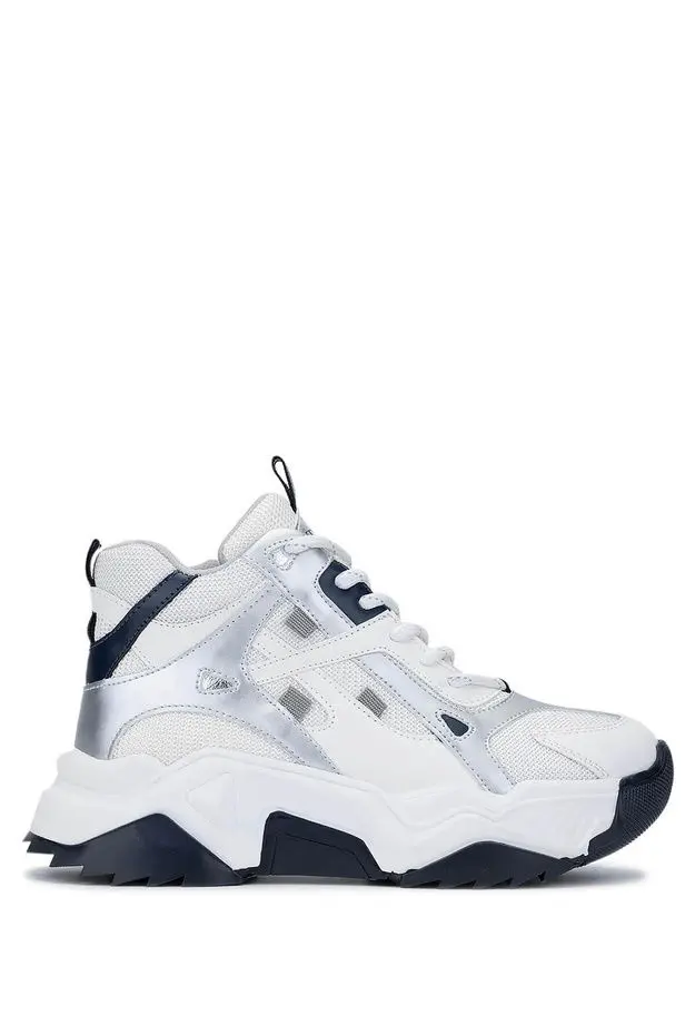 Tamer Tanca Tamer Tanca Kadın Vegan Beyaz/Lacivert Sneakers & Spor Bot