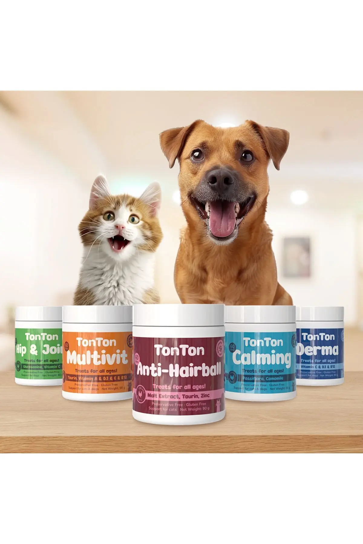 Glutensiz Anti-Hairball Malt 60 Tablet(Yumuşak&Çiğnenebilir, Biotin, Çinko, Taurin Destekli)