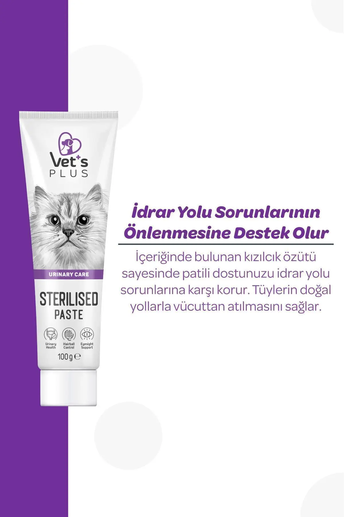Sterilised Malt Macun 100gr (KISIR KEDİLER IÇİN TÜY YUMAĞI ÖNLEYİCİ)