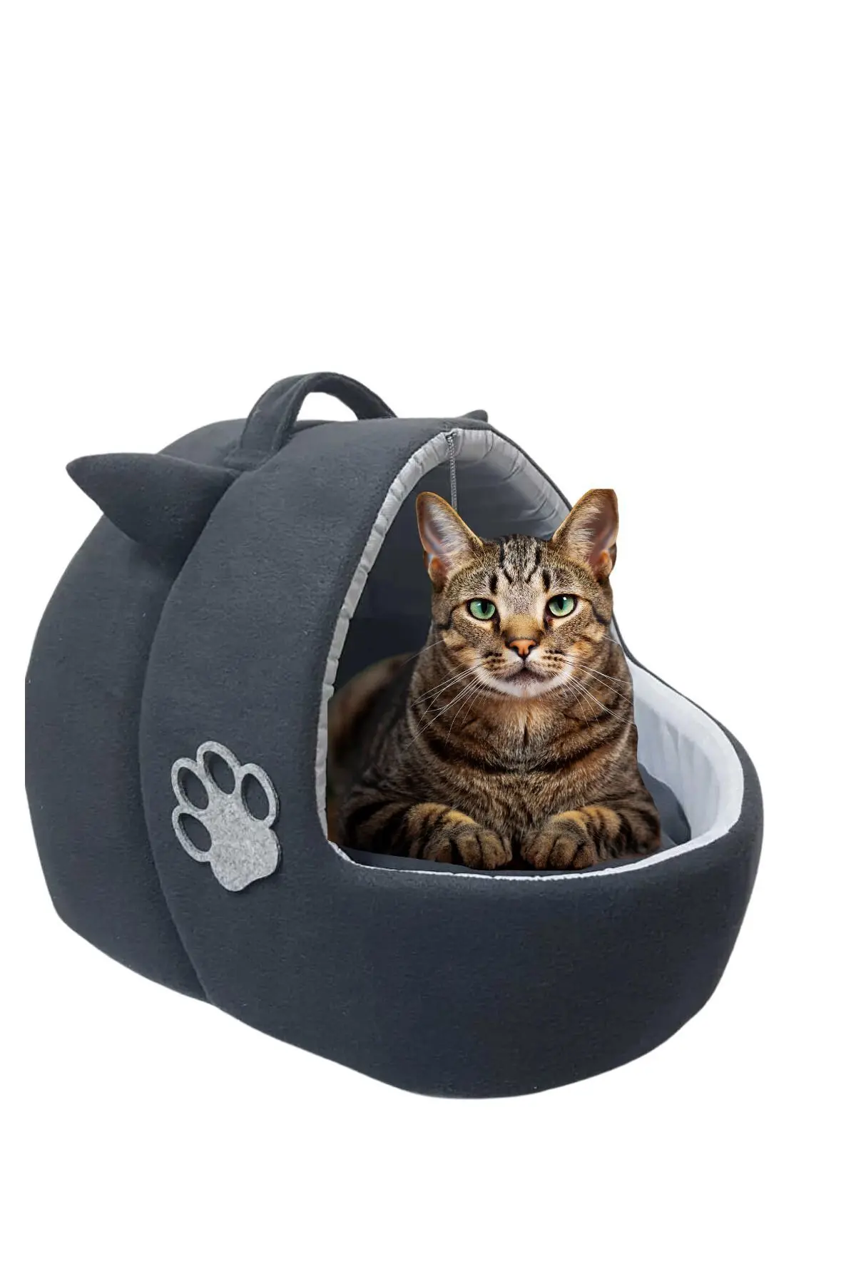 Kedi Köpek Yatağı Yuvası Yıkanabilir Kulaklı Neroplrklk2024101