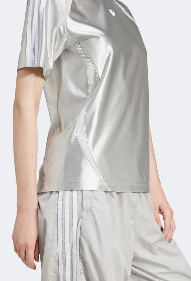 adidas Adicolor Teamgeist Kadın Gri T-Shirt