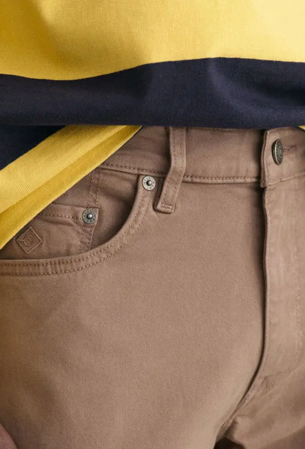 GANT Erkek Kahverengi Slim Fit Jean