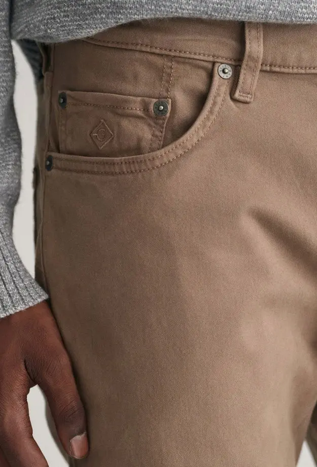 GANT Erkek Kahverengi Slim Fit Jean