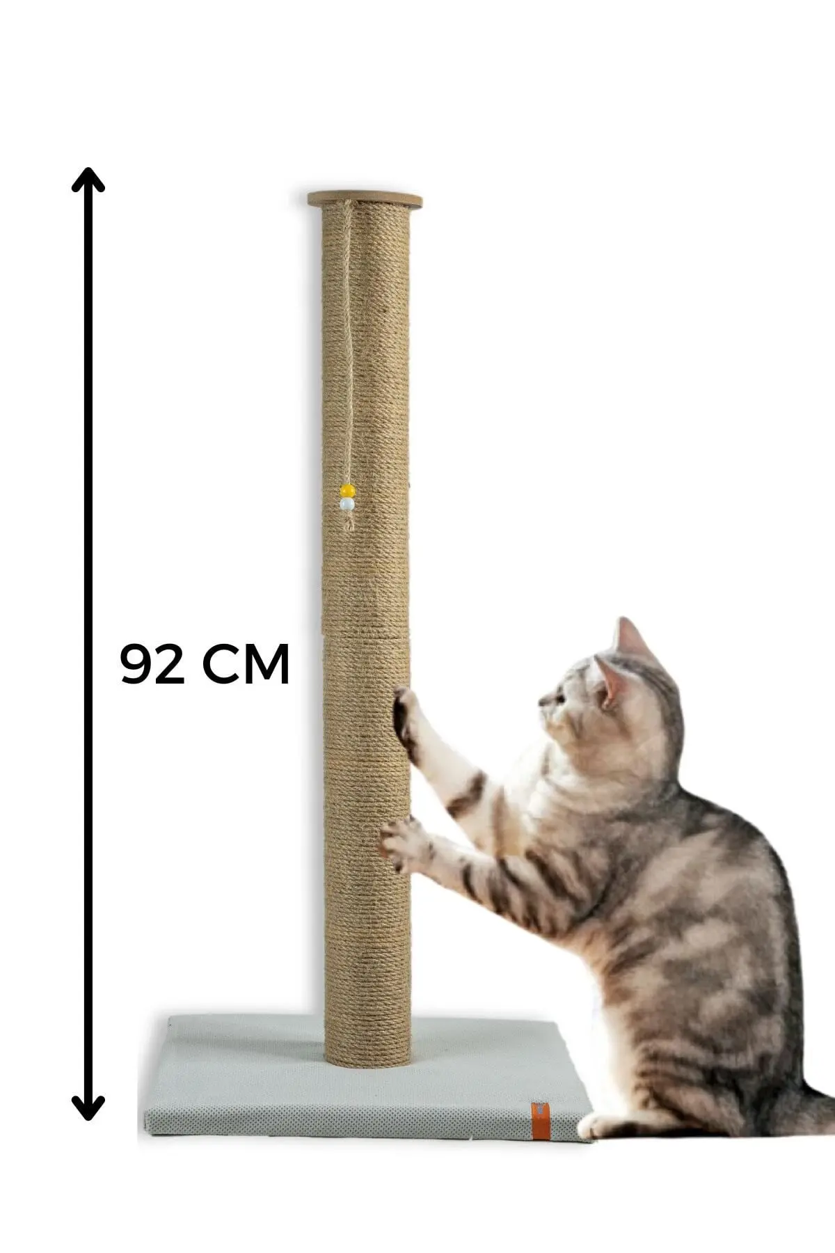 PUGALO 90 Cm Büyük Kedi Tırmalam Tahtası Gri