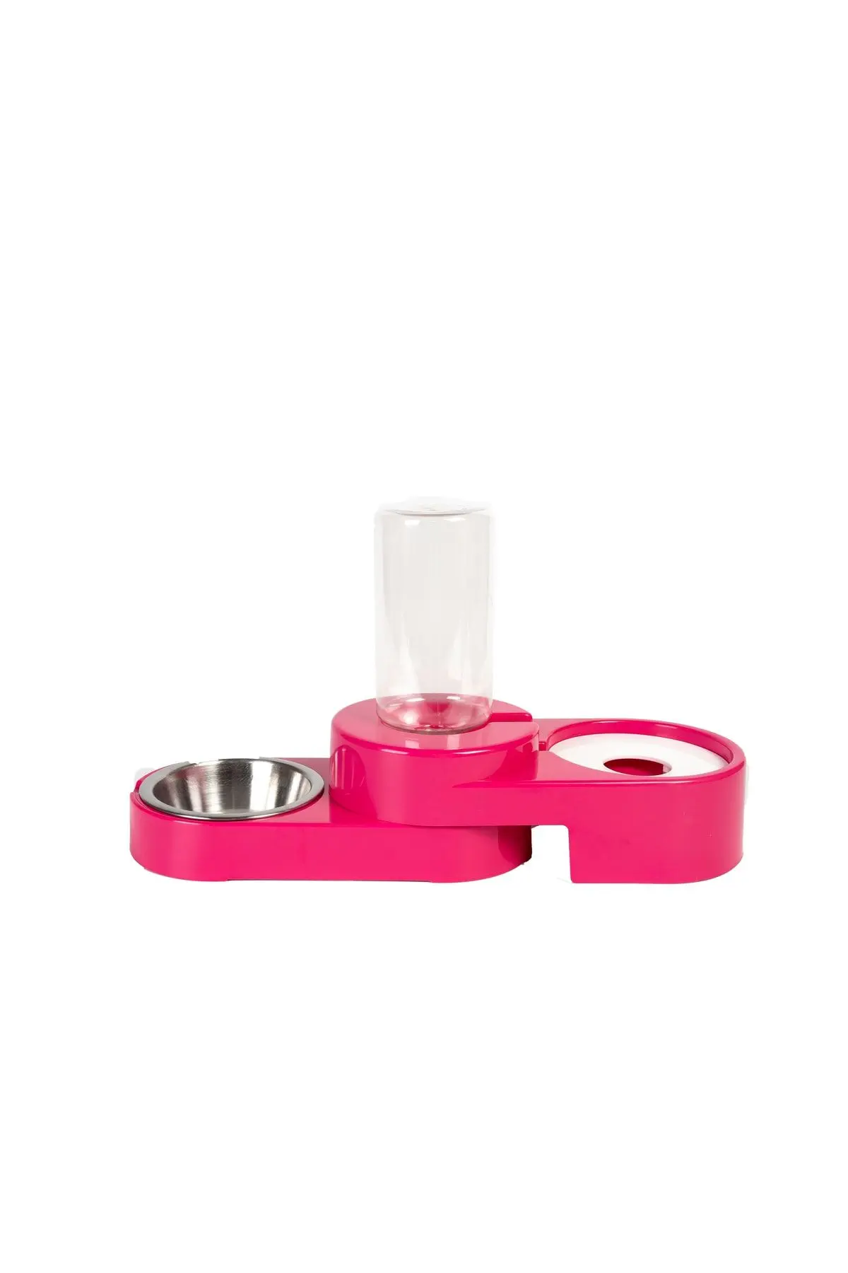 Köşeli Ayarlanabilir Hazneli Çelik Taslı Kedi-köpek Mama Ve Su Kabı Seti 1000ml