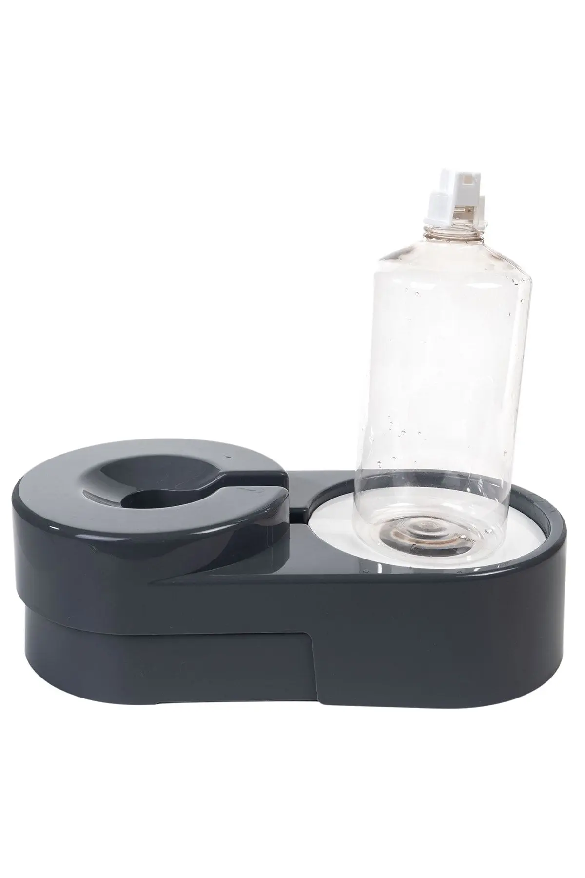 Köşeli Ayarlanabilir Hazneli Çelik Taslı Kedi-köpek Mama Ve Su Kabı Seti 1000ml