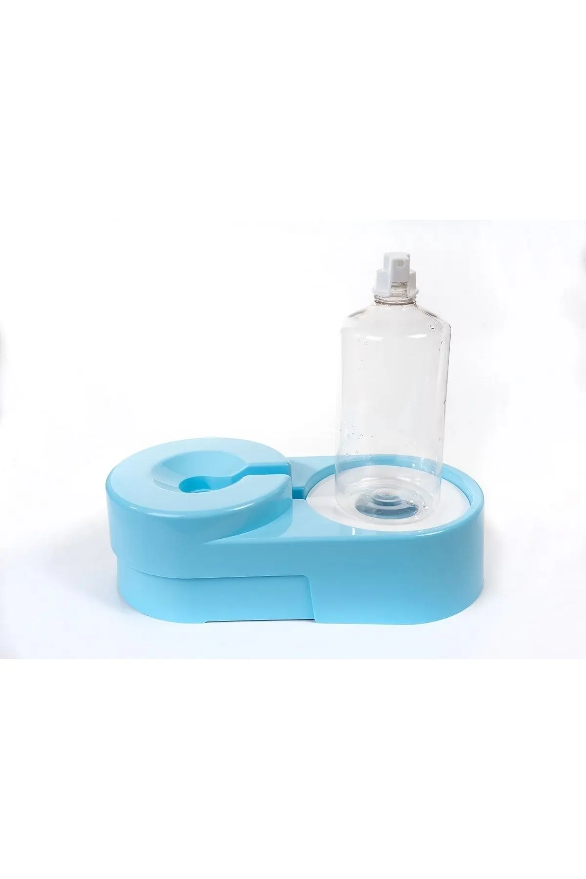 Köşeli Ayarlanabilir Hazneli Çelik Taslı Kedi-köpek Mama Ve Su Kabı Seti 1000ml