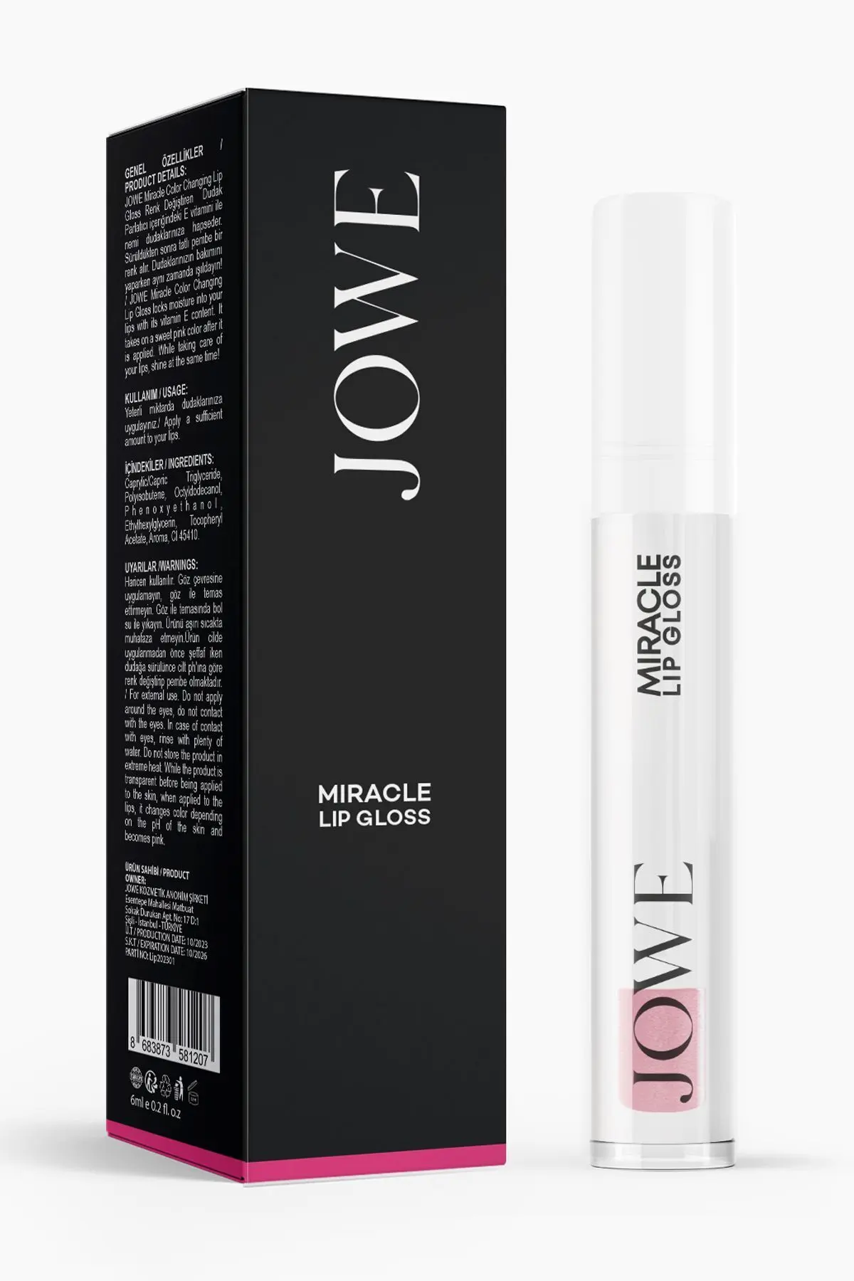 Miracle Lip Gloss - Renk Değiştiren Dudak Parlatıcısı - 6 ml