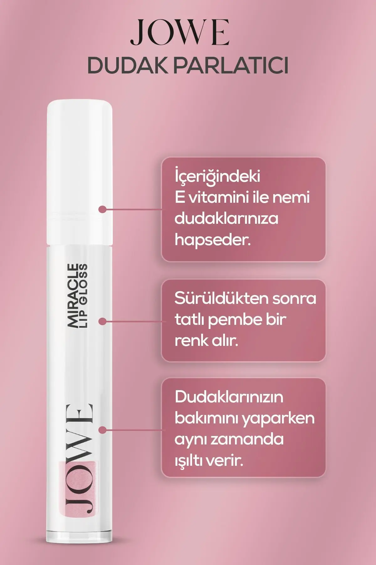 Miracle Lip Gloss - Renk Değiştiren Dudak Parlatıcısı - 6 ml