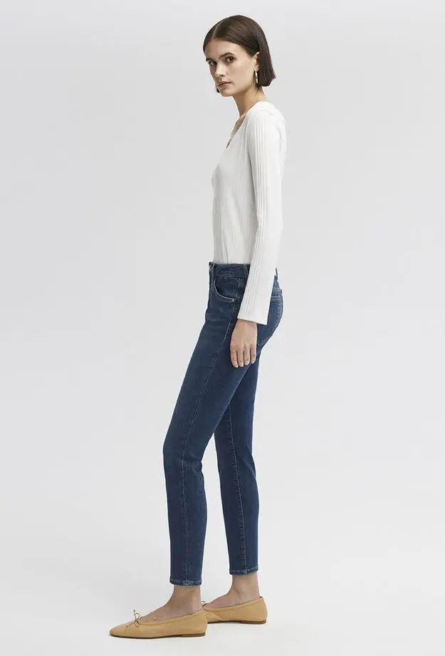 Mavi Ada Casual Vintage Koyu Mavi Jean Pantolon 1020535596