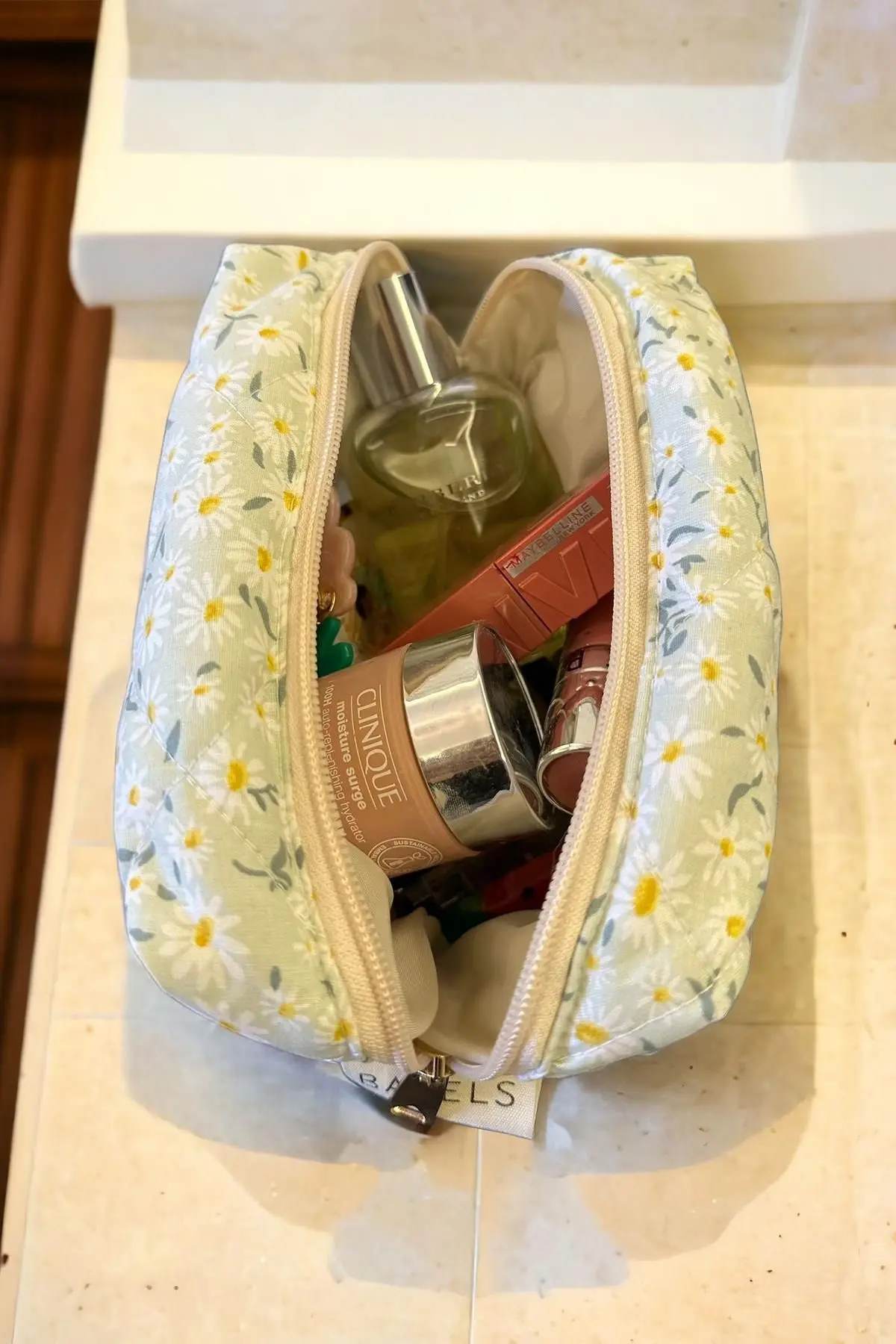 Papatya Desen Makyaj Çantası