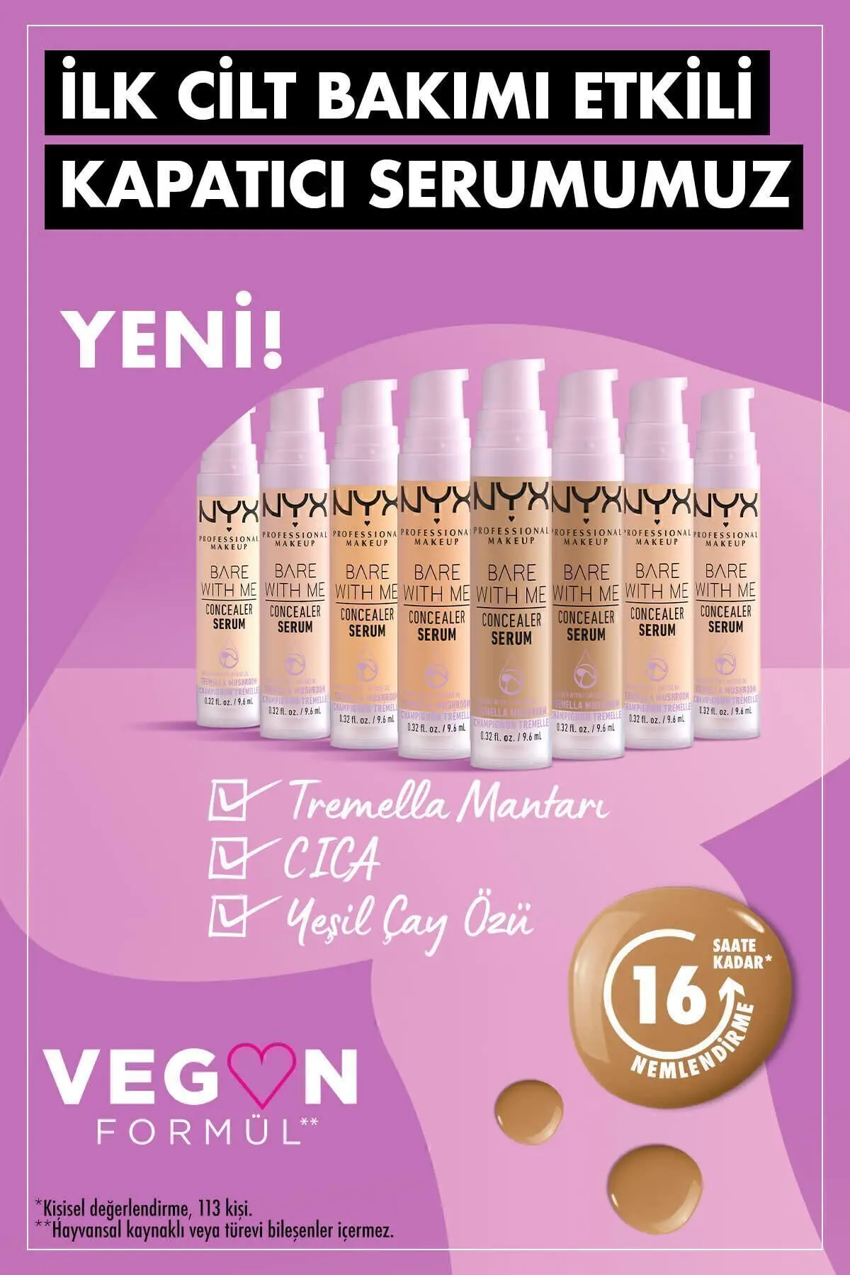 Bare With Me Kapatıcı Serum 5.5 Medium Golden