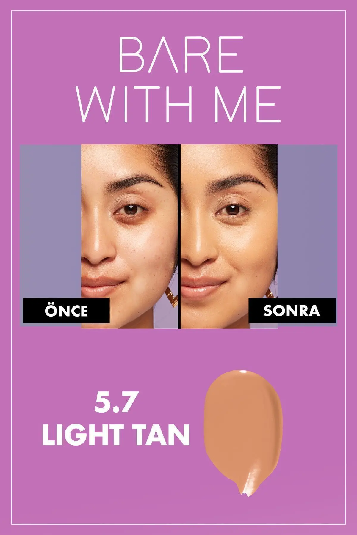 Bare With Me Kapatıcı Serum 5.7 Light Tan
