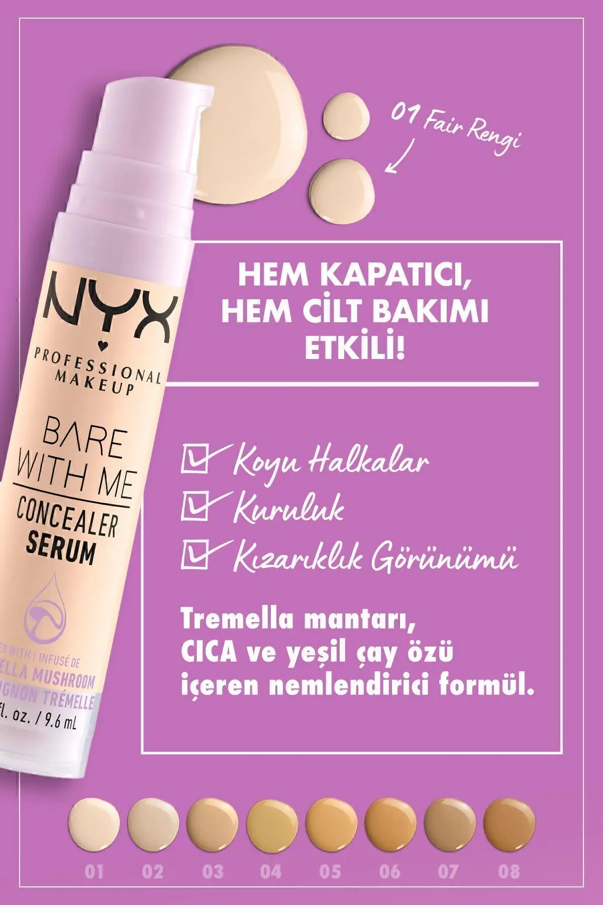 Bare With Me Kapatıcı Serum 2.5 Medium Vanilla
