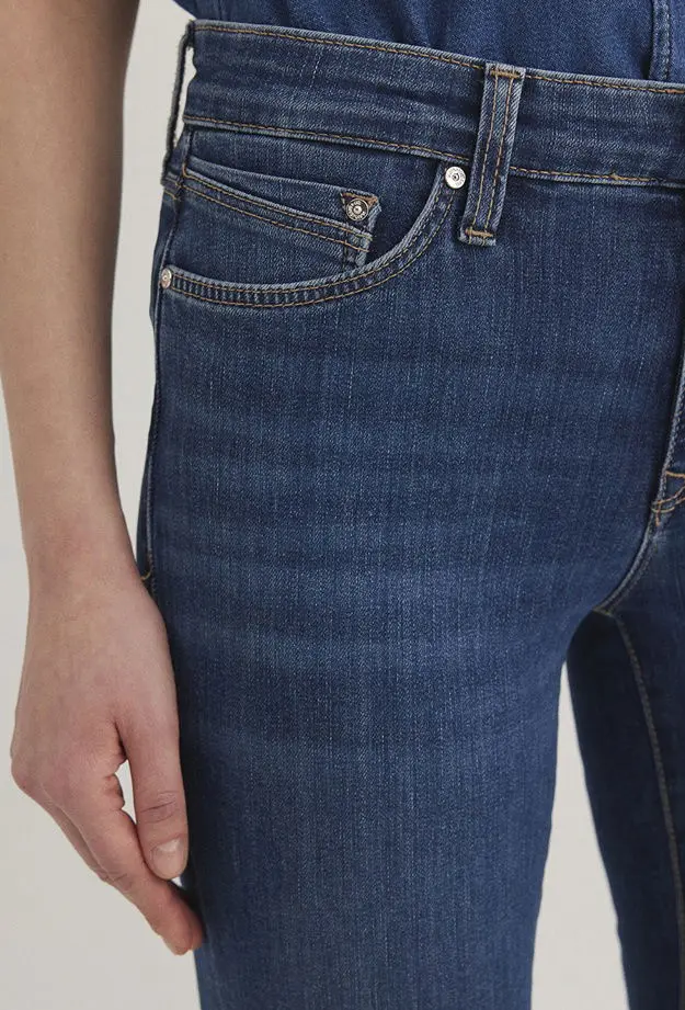 Mavi Molly Casual Vintage Koyu Mavi Jean Pantolon 1013683047