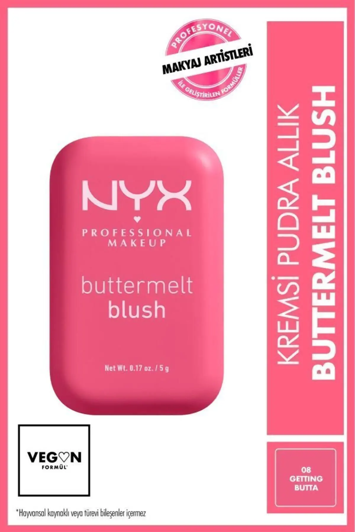 Buttermelt Blush Kremsi Pudra Allık - 08 Getting Butta